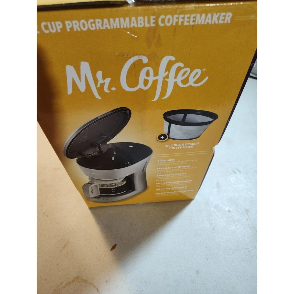 Mr. Coffee 12 Cup Programmable Coffee Maker Grey (880)